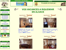 Tablet Screenshot of gite-riquewihr.com